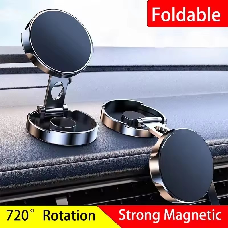 Round Folding Magnetic Car Hol - Phone Accessories Useful review and price